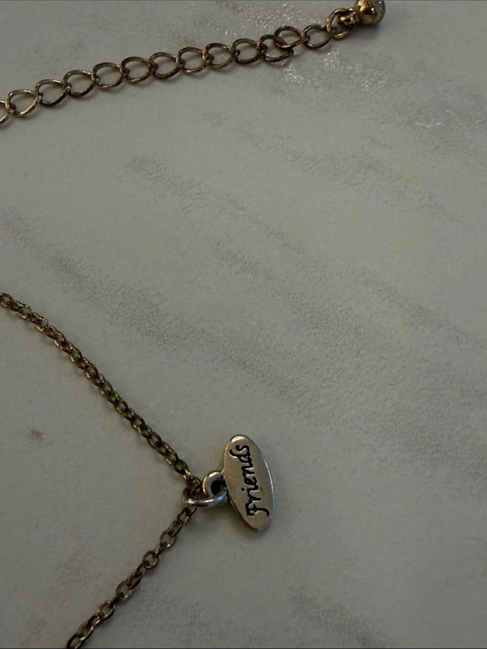 Vintage Style Gold Tone Enamel Owl Pendant Necklace